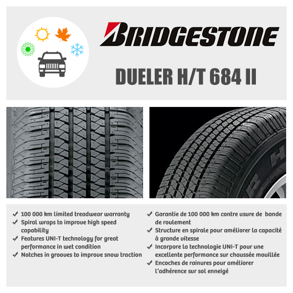 Bridgestone DUELER H/T D684 II 265/70R17